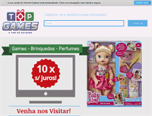Tablet Screenshot of lojatopgames.com.br